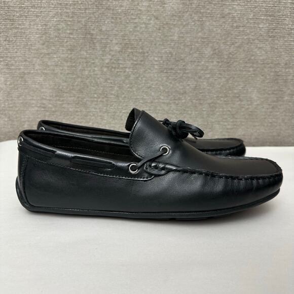 Marc Joseph New York Mens Somerville Black Napa Leather Loafer Moc Toe Slip On main image 7